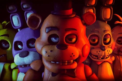 Los animatrónicos en su escenario
